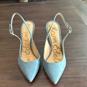 Sam Edelman Light Blue Slingback Heels